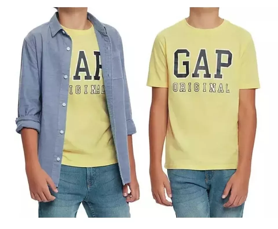 Gap Kids Boys Woven Shirt Set Size M 8 Lemonade