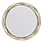 Round Metal Decorative Wall Mirror 17.13 x 17.13 x 3.15 inches
