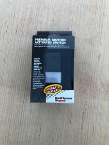 Legrand MCU-BKCC4 Premium Motion activated utility room light switch - Black - Picture 1 of 3