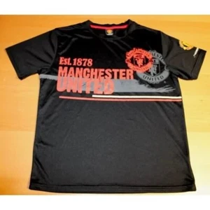Camiseta deportiva del club de fútbol Manchester United FC pequeña negra fútbol fútbol fútbol - Imagen 1 de 2