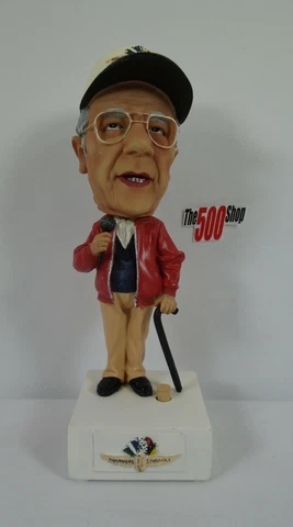 Tom Carnegie Talking Bobblehead Indianapolis Motor Speedway Track Announcer Cover