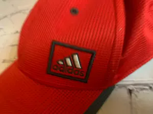 Adidas Mens Red Baseball Hat Size Small Medium - Picture 1 of 6