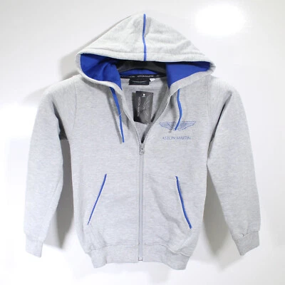 Aston Martin Grey Hoodie Child Size Medium Part Number - 704716E - Image 1 of 2