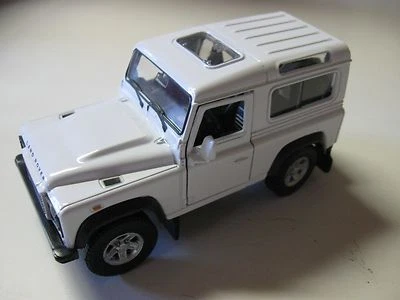 Camión fundido a presión WELLY ESCALA 1:38 LANDROVER DEFENDER MODELO RETROCESO SIN CAJA ¡NUEVO! Foto 1 de 4