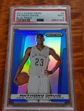 2013 PANINI PRIZM ANTHONY DAVIS BLUE PRIZM NEW ORLEANS PELICANS PSA 9 POP 6