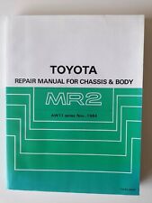 Toyota MR2 Repair Manual Chassis & Body. Genuine Toyota Motor Corporation. Book.