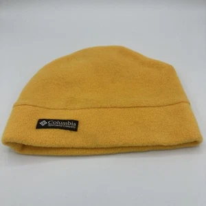 Columbia Youth Beanie Snow Ski Hat Size S/M Fleece Yellow 1B - Picture 1 of 3