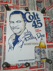 NEW VTG 2016 COLT 45 BEER BILLY D DEE WILLIAMS LADIES MAN IN MOTION BAR PUB SIGN - Picture 1 of 6