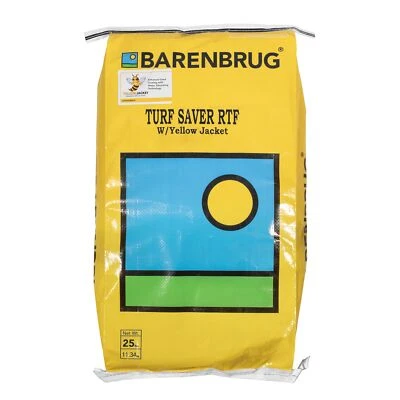 Mezcla de semillas de hierba Barenbrug Turf Savor RTF con recubrimiento de semillas de chaqueta amarilla, 25 lb Foto 1 de 4
