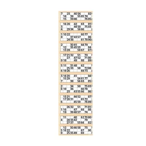 PFIRSICH BINGO TICKETS 3000 FLYER JUMBO MARKE 12TV QUICKIES SPECIALS 2 PAD X 1500 - Bild 1 von 1