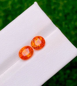3.96CT UNIQUE NATURAL EARTH MINE FANTA ORANGE SPESSARTITE GARNET - Picture 1 of 3