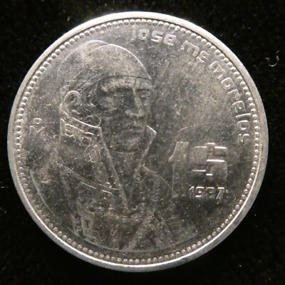 1987 Un Peso BU KM 496 (375) - Imagem 1 de 4