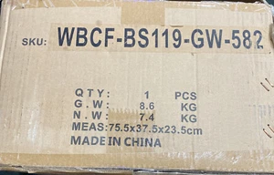 WINGBO 54 In DC Ceiling Fan No Lights With Remote 5 BLADE WBCF-BS119-GW-580 NEW - Picture 1 of 3