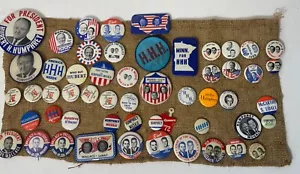 Hubert Humphrey Wallace Muskie 1968 Presidential Campaign Buttons Pins LOT #14 - Picture 1 of 4