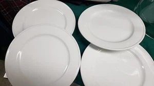 10 Zoll Porzellan Teller, Servierteller, weiß, Keramik, 4er Set - Bild 1 von 4