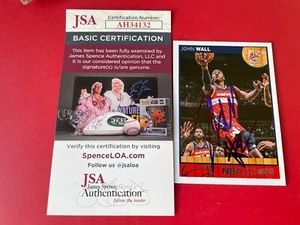 John Wall Wizards 2014 Panini NBA Hoops Card Signed Auto JSA COA - Picture 1 of 2