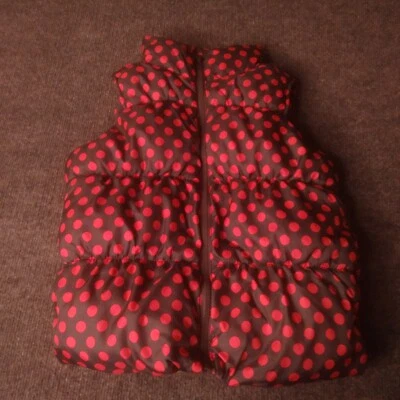 Old Navy Frost Free Polka Dot  Puffer Vest Girl Size M 8 - Image 1 of 4