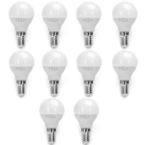 10 LAMPADINE LED BULBO E14 DA 6W LAMPADE LUCE FREDDA CALDA NATURALE AIGOSTAR - Foto 1 di 5