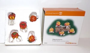 DEPT 56 SNOW VILLAGE COLLEZIONE HALLOWEEN TESTE DI ZUCCA ACCESSORI 800029 - Foto 1 di 12