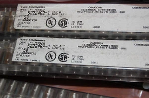 5222462-1RF TYCO  RECEPTACLE,PRESS FIT,COML BNC (LOT OF 2) - Picture 1 of 5