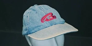 Vintage Bugle Boy Washed Denim Strap Back Hat 90s - Bild 1 von 7
