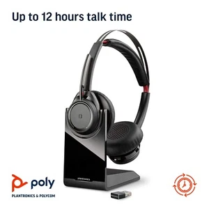 Plantronics Voyager Focus UC On the Ear - Black with stand, P/N 202652-101 - Zdjęcie 1 z 1