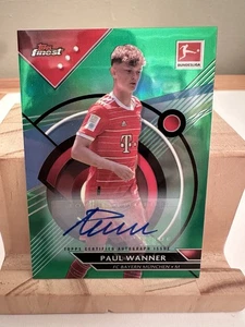 2022-23 Topps Finest Bundesliga - Autograph Paul Wanner Green Refractor /50 - Picture 1 of 2