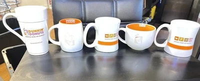 Vintage Dunkin’ Donuts Coffee Mugs Kitschy Cool Lot Of  5 Great Cond. No Chips - Image 1 of 4