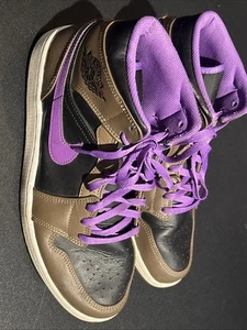 Nike Air Jordan 1 Mid Men's Shoes Palomino Wild Berry Mocha DQ8426-215 Size 10.5 - Picture 1 of 12