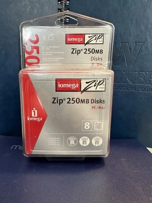 全新未拆封 Iomega Zip 250MB 磁盘 - 8 件装 PC/Mac — 第 1/4 张图片