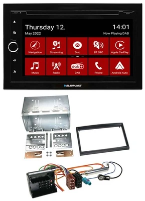 Blaupunkt MP3 DVD Bluetooth DAB 2DIN USB Autoradio für Citroen Berlingo C2 C3 Ju - Bild 1 von 4