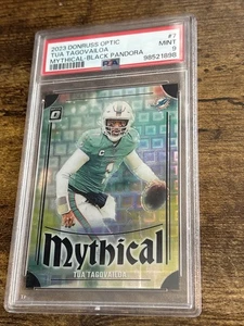 2023 Panini Donruss Optic Mythical #7 Tua Tagovailoa Black Pandora 11/25 PSA 9 - Bild 1 von 3
