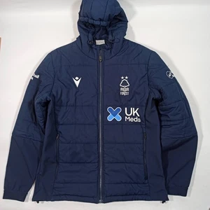 Nottingham Forest NFFC Football Trainingsjacke 2021 Macron - Blau - Größe L - Bild 1 von 16