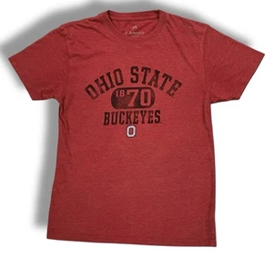 Vintage-Stil Ohio State Buckeyes T-Shirt rot NCAA University WEICH! Unisex - Bild 1 von 5