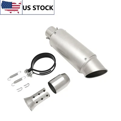 Stainless Universal 38-51mm Slip-on Muffler Exhaust Pipe For Triumph Victory - Image 1 of 4