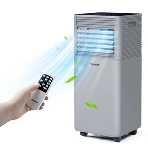 Costway 8000 BTU Portable Air Conditioner 3-in-1 Air Cooler Dehumidifier Grey - Picture 1 of 12