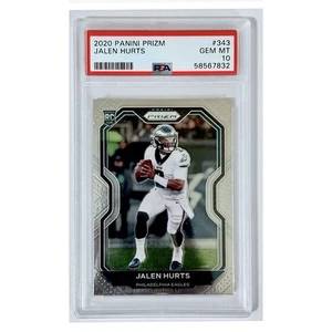 Jalen Hurts RC 2020 Panini Prizm Card #343 Rookie NFL Philadelohia Eagles PSA 10 - Bild 1 von 2