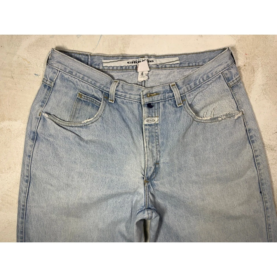 Pantalones de mezclilla de colección Y2K Marithe Francois Girbaud para hombre 36 azul regular lavado a piedra hechos en EE. UU. Foto 1 de 4