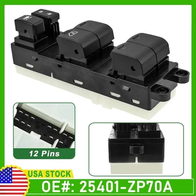 INTERRUPTOR DE CONTROL MAESTRO VENTANA ELÉCTRICA 4,0 L DOBLE CABINA NISSAN FRONTIER 2007-2017 Foto 1 de 4