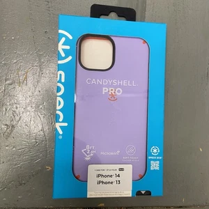 NEW Speck candyshell pro pink Purple phone case for iphone 14 and 13 - Afbeelding 1 van 2