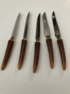 Juego de 5 cuchillos de cena de acero inoxidable Sheffield Foto 1 de 3