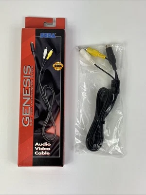 * СОВЕРШЕННО новый * OEM Sega Genesis модель 2 AV аудио видео кабель совершенно CIB новый в коробке  - Изображение 1 из 4