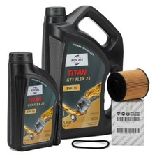 6L 6 liter FUCHS engine oil 5W30 + ORIGINAL ALFA ROMEO FIAT oil filter 71754237