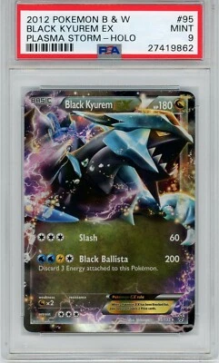 2012 Pokemon Plasma Storm #95 Black Kyurem EX - Holo PSA 9 MINT - Image 1 of 2