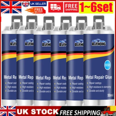 RAYHONG 1~6x Sealant Cold Metal Repair Paste AB Caster Glue Heat Resistant Defect Repair