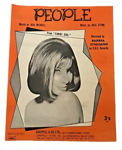 Partituras People Barbra Streisand 1964 (raras) - Imagen 1 de 2