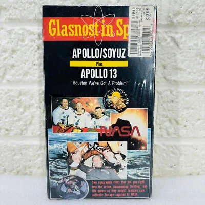 SEALED‼ Glasnost In Space NASA Apollo/Soyuz & Apollo 13 VHS 1990 VCR Video Tape - Image 1 of 4