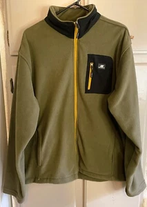 NEW BALANCE Men's Size XL Olive Green Full Zip Soft Shell Long Sleeve Jacket - Picture 1 of 8