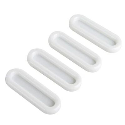 2 Pair Self-Adhesive Door Handle Cabinet Wardrobe Glass Drawer Handles Plastic - Image 1 of 4