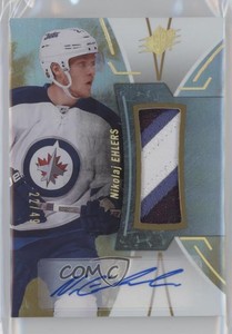 2016-17 SPx Stars and Legends Gold Premium Material /49 Nikolaj Ehlers #50 Auto